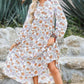 Rochie casual lejeră pentru femei, cu imprimeu floral