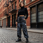 Pantaloni Casual Camuflați pentru Femei cu Șnur