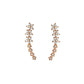 Cercei tip climber cu strasuri Starry Flower