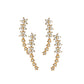 Cercei tip climber cu strasuri Starry Flower