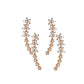 Cercei tip climber cu strasuri Starry Flower