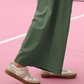 Pantaloni casual de plajă, tip evazat, croiți scurt