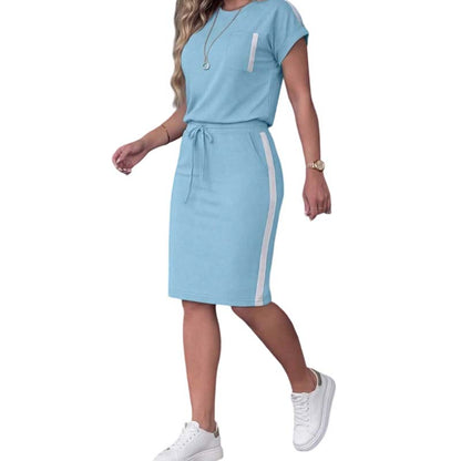 Set de 2 piese: Tricou pentru femei și fustă cu șnur