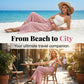 Pantaloni pentru femei cu talie elastică, picioare largi și croială cu despicătură