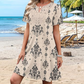 Rochie casual boemă cu imprimeu floral pentru femei