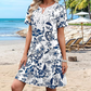 Rochie casual boemă cu imprimeu floral pentru femei