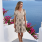 Rochie casual boemă cu imprimeu floral pentru femei