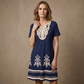 Rochie casual boemă cu imprimeu floral pentru femei