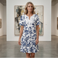Rochie casual boemă cu imprimeu floral pentru femei