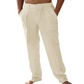 Pantaloni casual pentru bărbați, cu talie elastică și ușoară