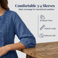 Rochie de damă din in, cu decolteu în V și broderie
