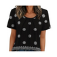 Tricou imprimat, moale și confortabil, pentru femei