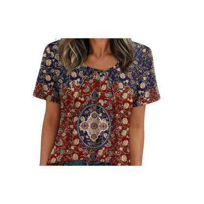 Tricou imprimat, moale și confortabil, pentru femei