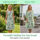 Set elegant pentru femei: rochie din șifon și cardigan, set de 2 piese