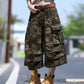 Șorturi cargo camuflate, cu talie largă, unisex