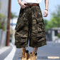 Șorturi cargo camuflate, cu talie largă, unisex