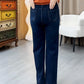 Pantaloni casual pentru femei, croi drept, eleganți