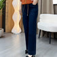 Pantaloni casual pentru femei, croi drept, eleganți