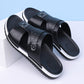 Men's Faux Leather Slip-On Sandals