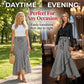 Women's High-Waist Asymmetrical Ruffle Maxi Skirt