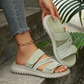 Sandale plate casual pentru femei, cu multiple curele