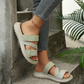 Sandale plate casual pentru femei, cu multiple curele