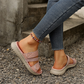 Sandale plate casual pentru femei, cu multiple curele