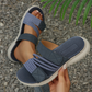 Sandale plate casual pentru femei, cu multiple curele
