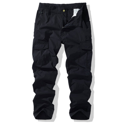 Pantaloni tactici de tip cargo pentru bărbați, cu buzunare multiple