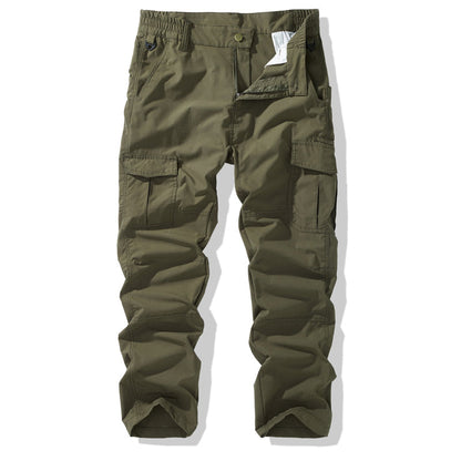 Pantaloni tactici de tip cargo pentru bărbați, cu buzunare multiple