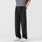 Pantaloni casual pentru bărbați, fără călcare, din mătase de gheață, croială lejeră