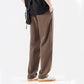 Pantaloni casual pentru bărbați, fără călcare, din mătase de gheață, croială lejeră