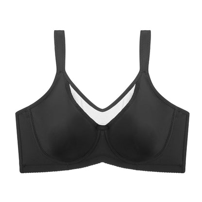 Sutien elegant pentru femei, transparent, cu acoperire completă, mărimi mari