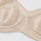 Sutien elegant pentru femei, transparent, cu acoperire completă, mărimi mari