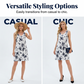 Rochie casual pentru femei, cu imprimeu, bretele subțiri și fără mâneci