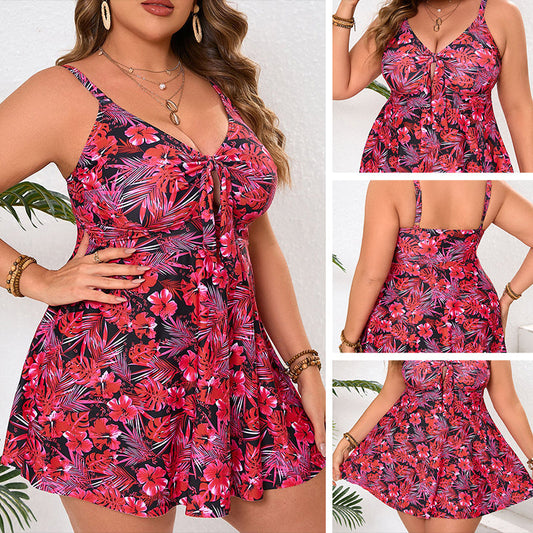 Set rochie de baie mini cu bretele subțiri pentru femei și fundă triunghiulară