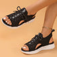 Women's Open-Toe Breathable Knit Wedge Sandals