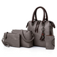 Set de 4 genți de mână din piele PU pentru femei