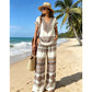 Women's Printed Top & Pants 2-Piece Set