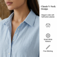 Rochie casual de zi cu zi pentru femei, din amestec de in