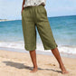 Pantaloni Capri Casual de Vară, Respirabili pentru Femei