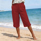 Pantaloni Capri Casual de Vară, Respirabili pentru Femei