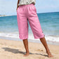Pantaloni Capri Casual de Vară, Respirabili pentru Femei