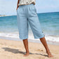 Pantaloni Capri Casual de Vară, Respirabili pentru Femei