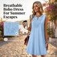 Rochie casual de vară, respirabilă