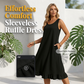 Rochie Casual pentru Femei, Fără Mâneci, cu Volane