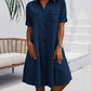 Women's Casual Denim Shirt Dress