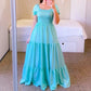 Rochie Maxi Elegantă pentru Femei, cu Volane
