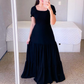 Rochie Maxi Elegantă pentru Femei, cu Volane