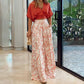 🌷Set elegant pentru doamne din două piese 【Bluză cu decolteu în V și pantaloni cu picior larg】